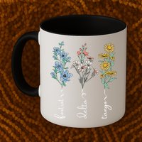 Retro Foxtrots Deltas Tangos Flower Mug