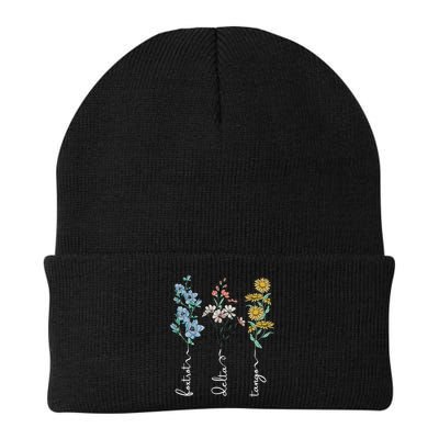 Retro Foxtrots Deltas Tangos Flower Beanie