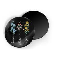 Retro Foxtrots Deltas Tangos Flower Magnet