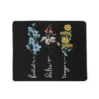 Retro Foxtrots Deltas Tangos Flower Mousepad
