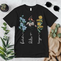 Retro Foxtrots Deltas Tangos Flower Premium T-Shirt