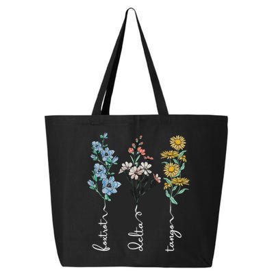 Retro Foxtrots Deltas Tangos Flower 25L Jumbo Tote