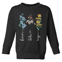 Retro Foxtrots Deltas Tangos Flower Toddler Sweatshirt