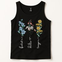 Retro Foxtrots Deltas Tangos Flower Tank Top