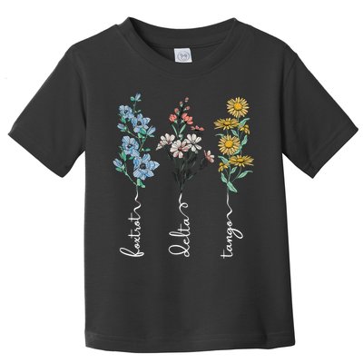 Retro Foxtrots Deltas Tangos Flower Toddler T-Shirt