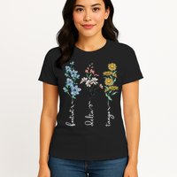 Retro Foxtrots Deltas Tangos Flower Womens T-Shirt