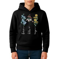 Retro Foxtrots Deltas Tangos Flower Kids Hoodie