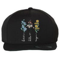 Retro Foxtrots Deltas Tangos Flower Wool Snapback Cap