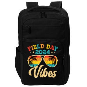 Retro Field Day Vibes Funny For Teacher Field Day Meaningful Gift Impact Tech Backpack