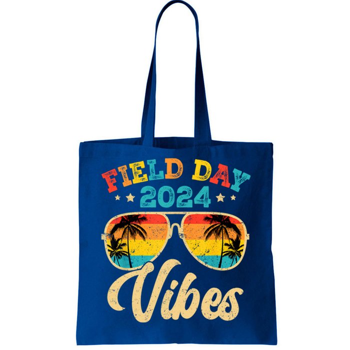 Retro Field Day Vibes Funny For Teacher Field Day Meaningful Gift Tote Bag