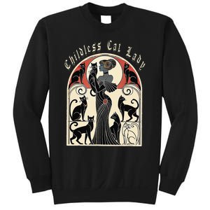 Retro Funny Design Childless Cat Ladies Cat Karma Sweatshirt