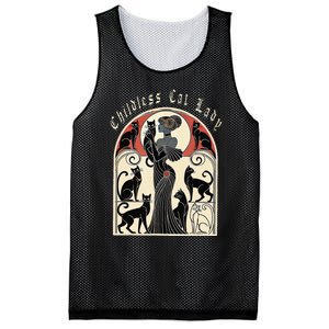 Retro Funny Design Childless Cat Ladies Cat Karma Mesh Reversible Basketball Jersey Tank