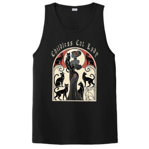 Retro Funny Design Childless Cat Ladies Cat Karma PosiCharge Competitor Tank