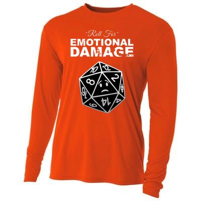 Roll For Emotional Damage Cooling Performance Long Sleeve Crew