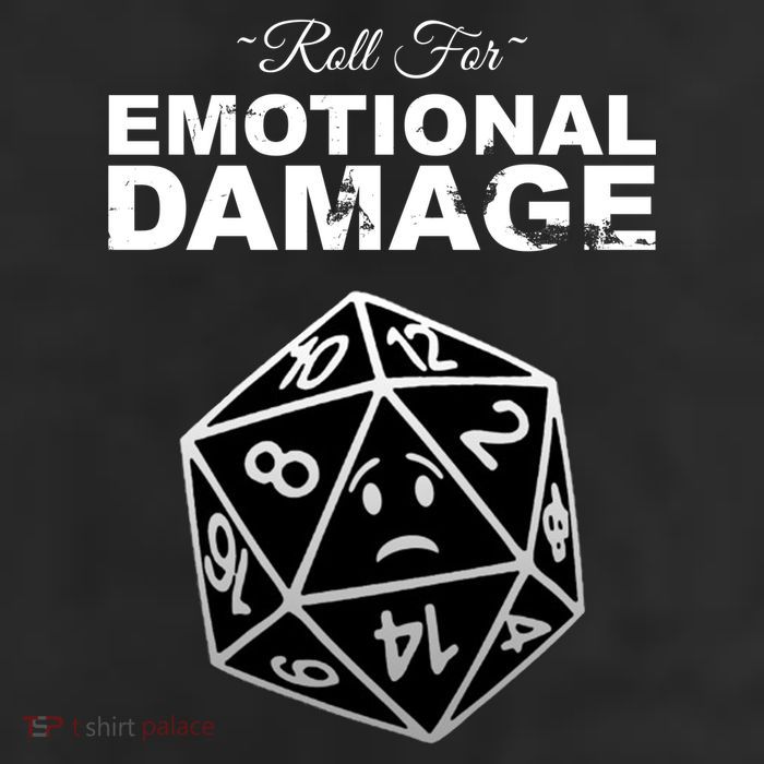 Roll For Emotional Damage Adult Drive Performance Visor