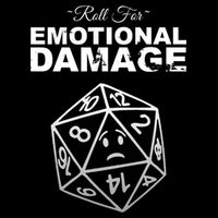 Roll For Emotional Damage Cropped Pullover Crew