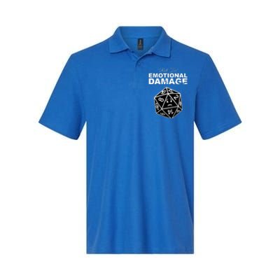 Roll For Emotional Damage Softstyle Adult Sport Polo