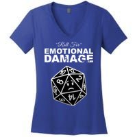 Roll For Emotional Damage Women's V-Neck T-Shirt