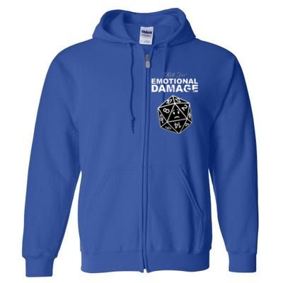 Roll For Emotional Damage Full Zip Hoodie