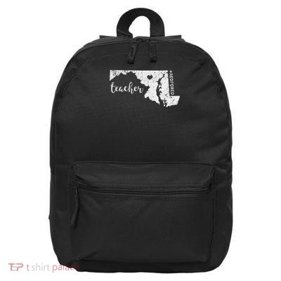 Red For Ed Maryland Teacher Public Education 16 in Basic Backpack