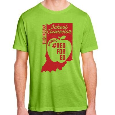 Red For Ed Indiana School Counselor #Redfored Gift Adult ChromaSoft Performance T-Shirt