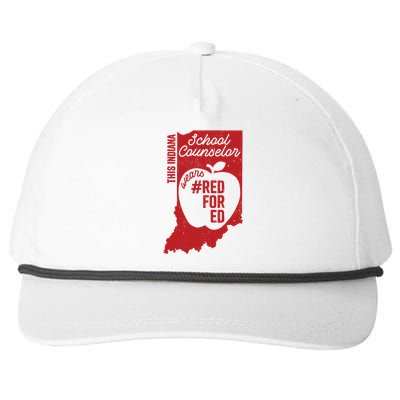 Red For Ed Indiana School Counselor #Redfored Gift Snapback Five-Panel Rope Hat