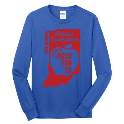 Red For Ed Indiana School Counselor #Redfored Gift Tall Long Sleeve T-Shirt