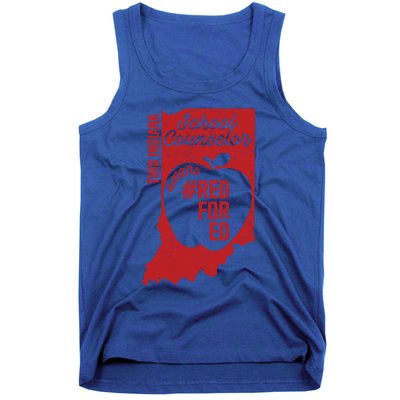 Red For Ed Indiana School Counselor #Redfored Gift Tank Top