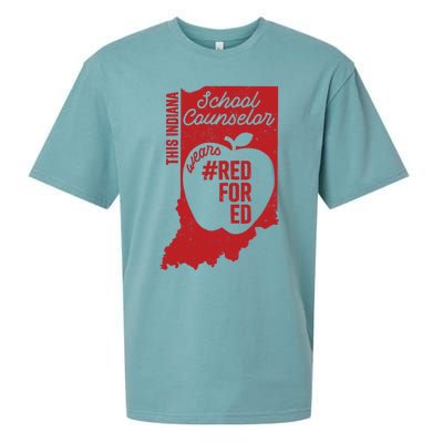 Red For Ed Indiana School Counselor #Redfored Gift Sueded Cloud Jersey T-Shirt