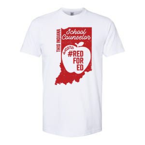 Red For Ed Indiana School Counselor #Redfored Gift Softstyle CVC T-Shirt