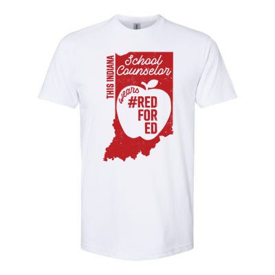 Red For Ed Indiana School Counselor #Redfored Gift Softstyle CVC T-Shirt