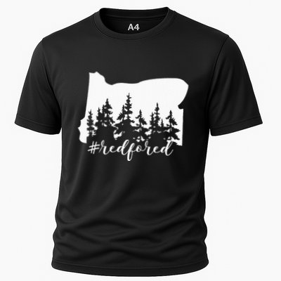 Red For Ed Oregon Trees Teacher Support Performance Shirt