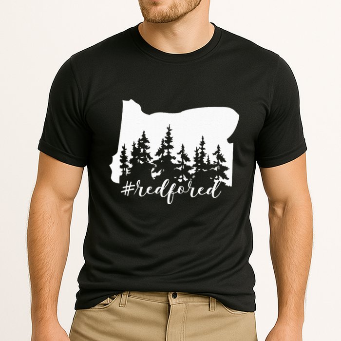 Red For Ed Oregon Trees Teacher Support Performance Shirt