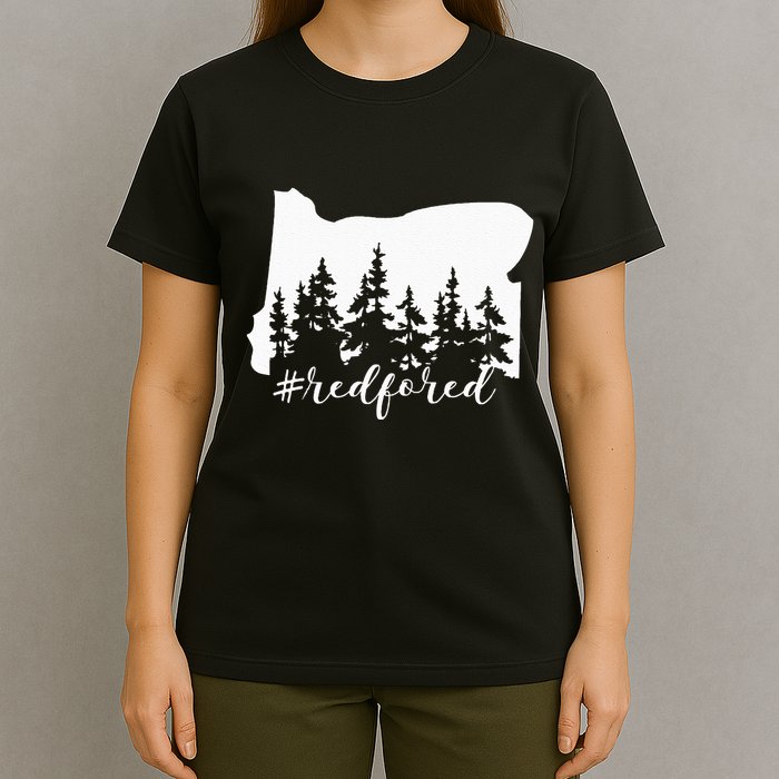 Red For Ed Oregon Trees Teacher Support T-Shirt