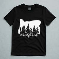 Red For Ed Oregon Trees Teacher Support T-Shirt