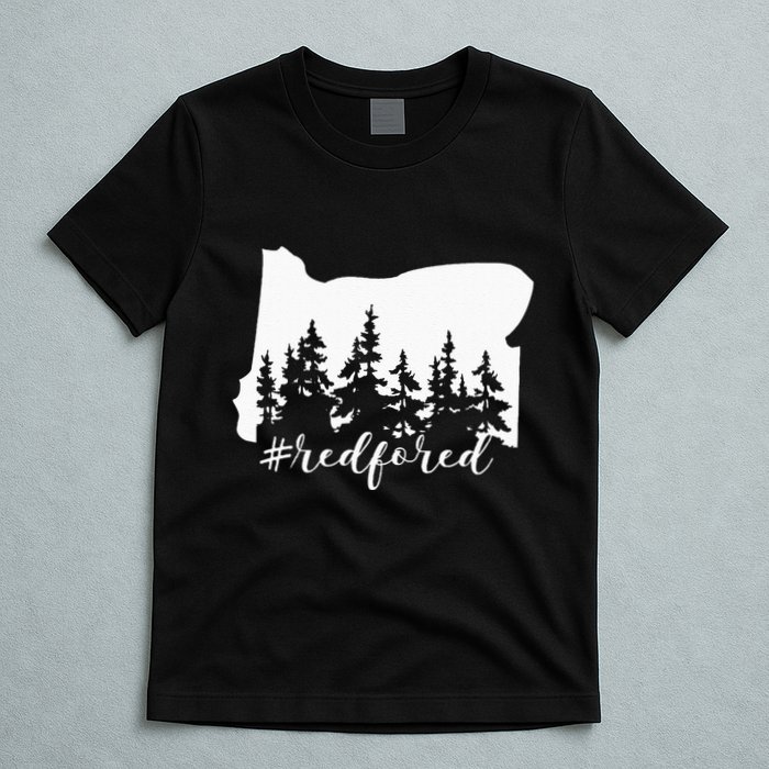 Red For Ed Oregon Trees Teacher Support T-Shirt
