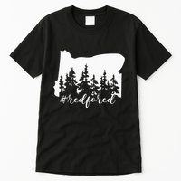 Red For Ed Oregon Trees Teacher Support Tall T-Shirt