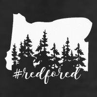 Red For Ed Oregon Trees Teacher Support Tumbler