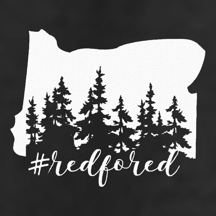 Red For Ed Oregon Trees Teacher Support Tumbler