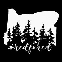 Red For Ed Oregon Trees Teacher Support Toddler Sweatshirt
