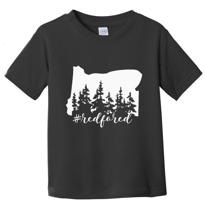 Red For Ed Oregon Trees Teacher Support Toddler T-Shirt