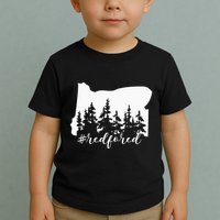 Red For Ed Oregon Trees Teacher Support Toddler T-Shirt