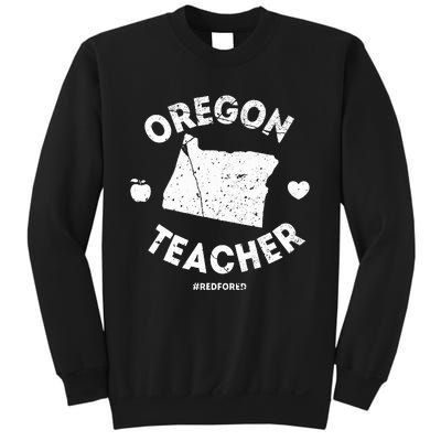 Red For Ed Teacher Oregon Or Education Sweatshirt