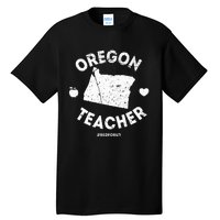 Red For Ed Teacher Oregon Or Education Tall T-Shirt