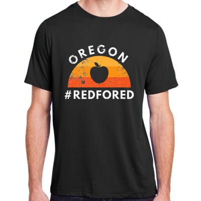 Red For Ed Oregon Teacher Public Education Supporter Adult ChromaSoft Performance T-Shirt