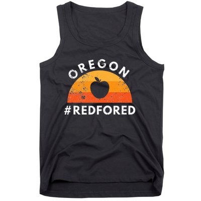 Red For Ed Oregon Teacher Public Education Supporter Tank Top