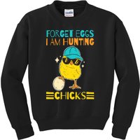 Retro Forget Eggs I'm Hunting Chicks Kids Sweatshirt