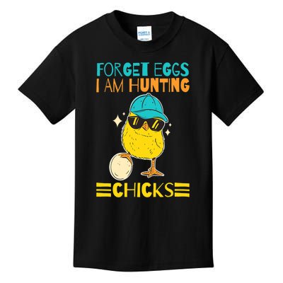 Retro Forget Eggs I'm Hunting Chicks Kids T-Shirt