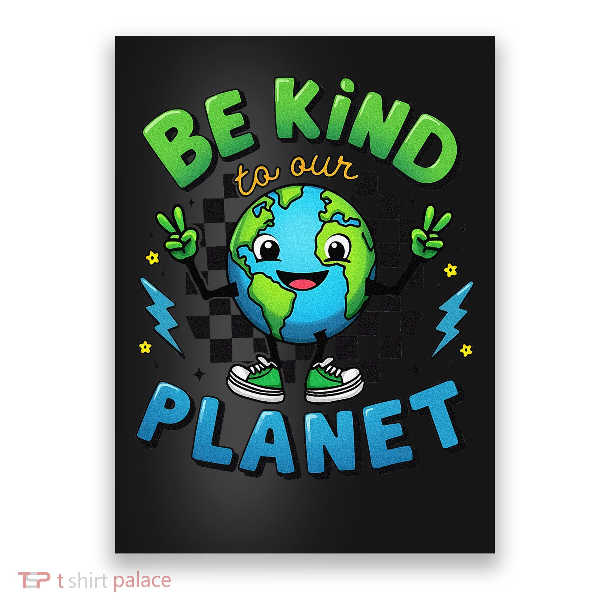 Retro Funny Earth Day Be Kind to Our Planet Poster