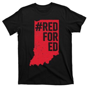 Red For Ed Indiana Long Sleeve Teacher Red4ed T-Shirt